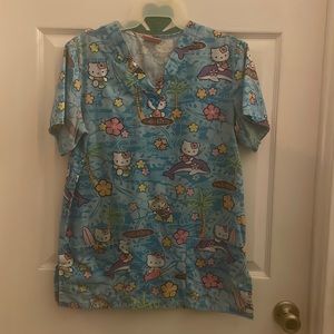 Hello kitty Sanrio scrub top